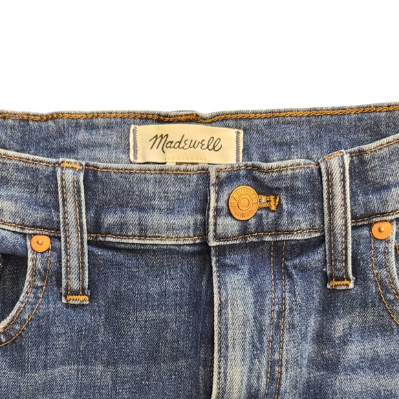 MADEWELL High Rise Slim Crop Boyjean Jeans, Womens 29 - Picture 4 of 5